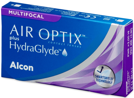 Air Optix plus HydraGlyde Multifocal Monatslinsen weich, 3 Stück